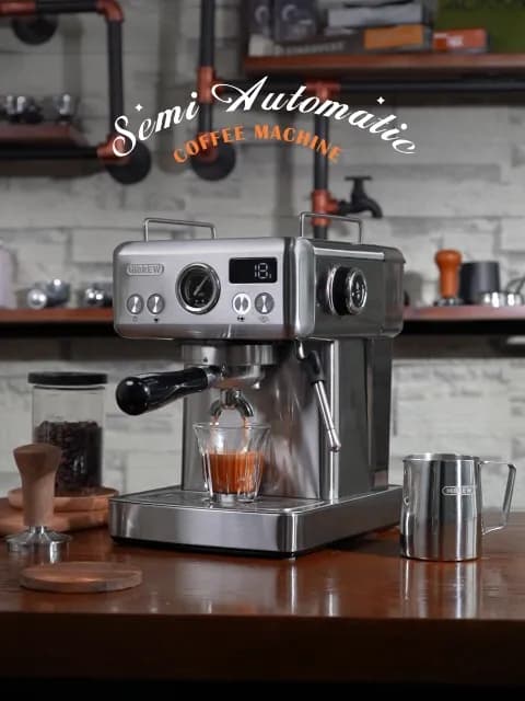 เครื่องชงกาแฟเอสเปรสโซ่กึ่งอัตโนมัติ HiBREW H10A 20 บาร์